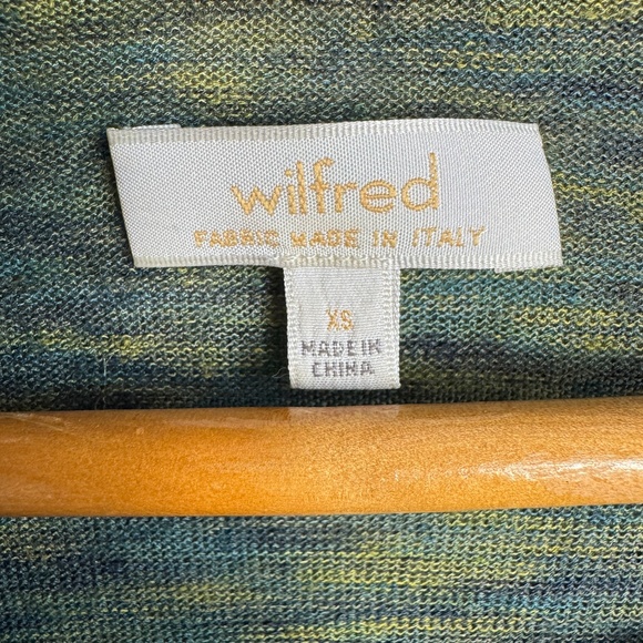 Wilfred 3/4 Sleeve Women's Lightweight Sweater Top Green XS Crewneck 20% Linen - Picture 4 of 11